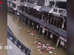 官方回应海南琼海暴雨致多店铺被淹:台风“海鸥”过境所致【看点】