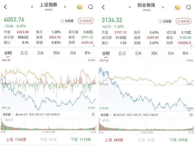 A股收评:大盘高开低走