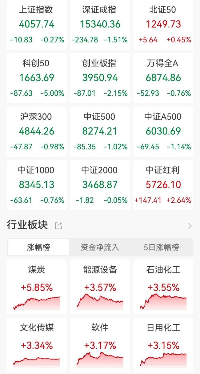煤炭板块逆市爆发